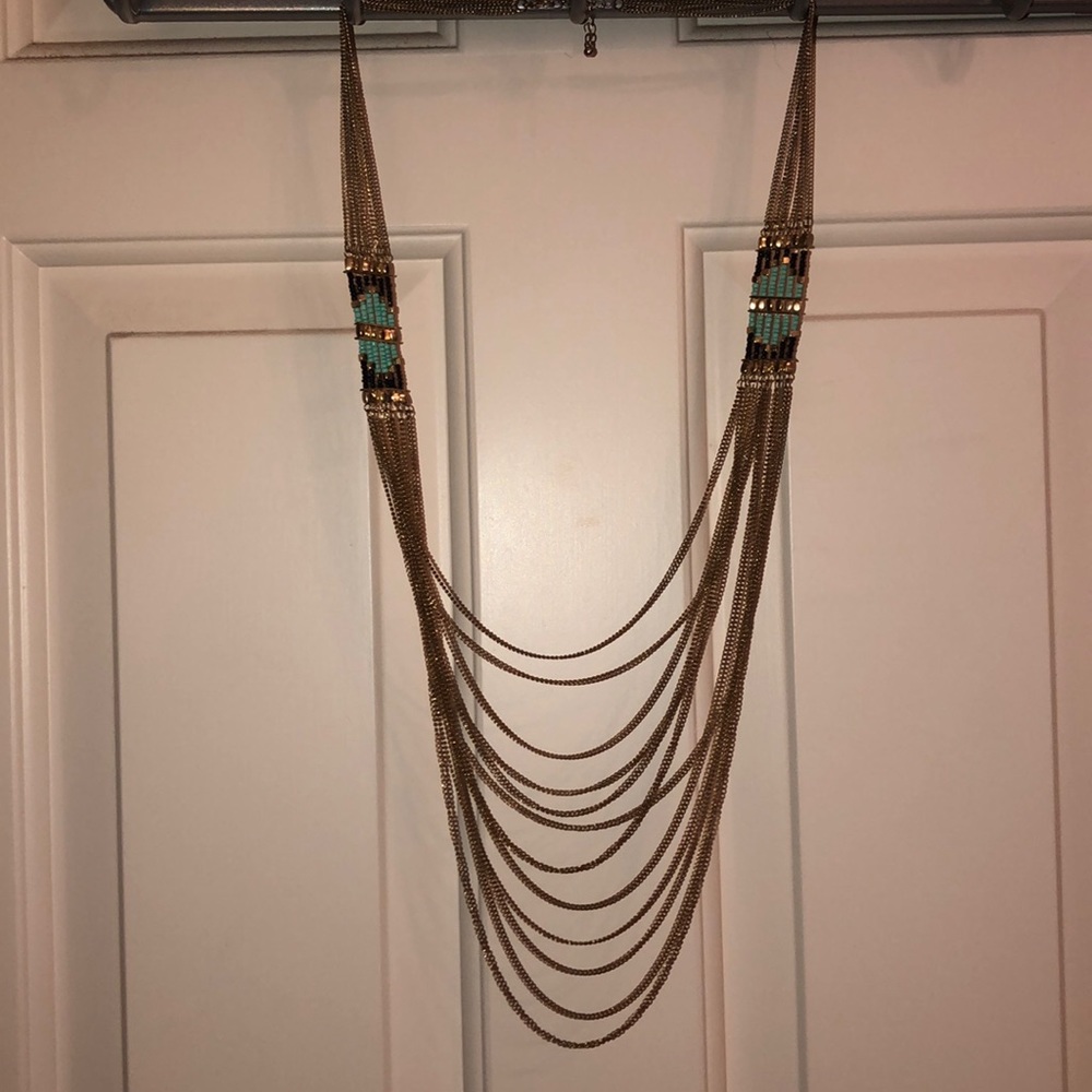 Gold layered necklace
